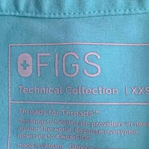 Figs scrub set-Aqua. Top xxs, bottoms xs